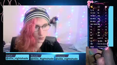 Allie Nightshade online show from December 29, 2024, 9:48 pm