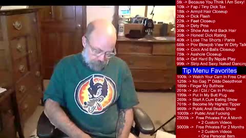 HairyDaddyBear69 online show from January 13, 2025, 1:06 am