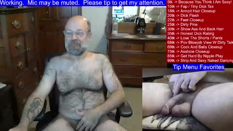 HairyDaddyBear69 online show from January 11, 2025, 9:22 pm