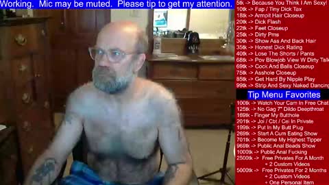 HairyDaddyBear69 online show from January 9, 2025, 1:01 pm