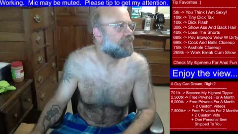 HairyDaddyBear69 online show from December 12, 2024, 1:07 pm