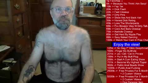 HairyDaddyBear69 online show from January 6, 2025, 1:03 pm