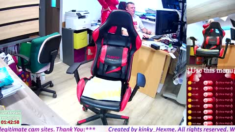 hexme_kinky_office online show from January 8, 2025, 10:47 am