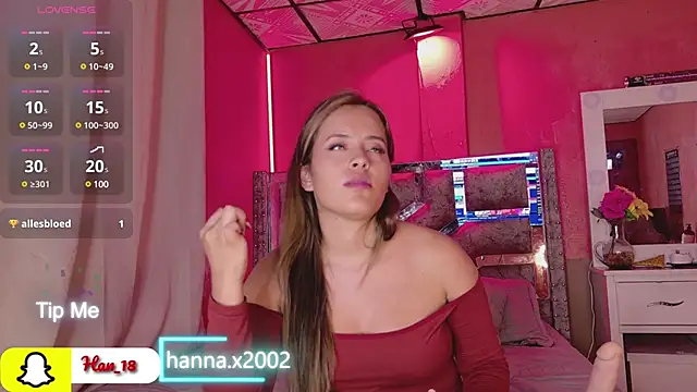 hanna sex18 online show from November 30, 2024, 12:07 am